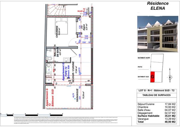 A VENDRE APPARTEMENT T2 VUE MER NEUF AU GOSIER EN FACE DE LA PLAGE  DE LA DATCHA