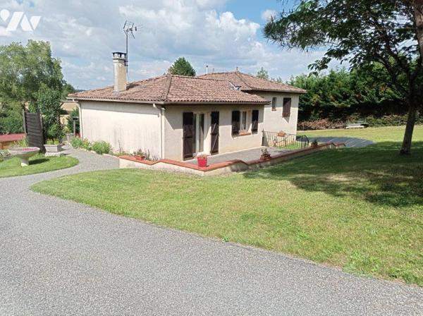 MIRANDE (32) A 5min, charmante villa sur sous-sol, l'ensemble se place sur 2500m² de terrain clôt.