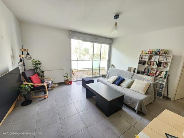 Appartement T3 de 61m², terrasse, parking sous-sol, résidence récente