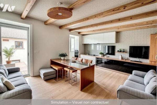 Située à PLOUGUERNEAU, à moins d'1km de la plage de la Grève Blanche, charmante maison en pierr...