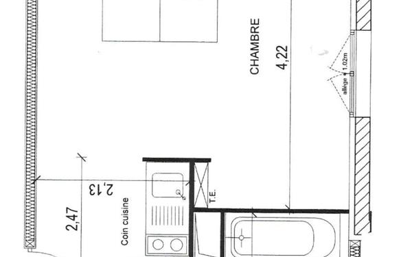 Appartement à vendre    1 pièce • 27,27 m2 Montpellier