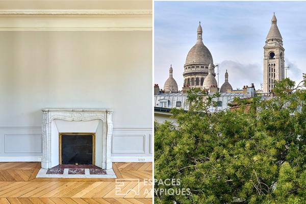 Haussmannien d’angle avec vue Sacré-Coeur – Village Ramey