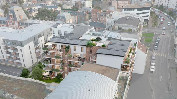 Appartement T4 neuf 96m² avec jardin suspendu Rue du Grand Faubourg Chartres