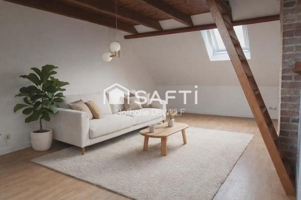 Appartement 52 m2 au sol ( 30.22 m2 loi carrez) proche de Soissons.