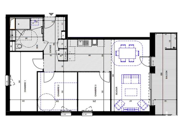 Appartement à vendre 4 pièces 77 m² Annecy