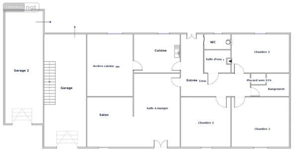 Achat - Maison Ballan-Miré 37510 5 pièces 100 m 2 623 m 2