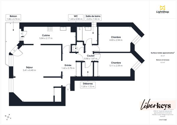 Élancourt – La Villedieu – Appartement 3 pièces 83 m² avec balcon, cave et parking en sous-sol