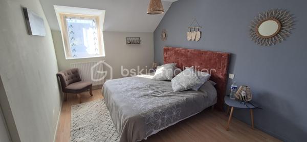 Maison familiale 4 chambres avec suite parentale, jardin clos et dépendances – 10 min Laval

À seulement 10 minutes de Laval, sur la commune de Saint-Ouën-des-Toits, découvrez cette maison en pierre de 200 m2 environ rénovée avec goût.

Au rez-de-chaussée : entrée, cuisine aménagée et équipée ouverte sur le séjour, accès direct à une terrasse couverte, grand salon lumineux avec poêle à bois, bureau avec terrasse privative sans vis-à-vis, suite parentale avec salle d'eau et dressing, buanderie et WC.

À l'étage, un palier dessert trois chambres, dont une suite parentale, ainsi qu'une salle de bains et un WC indépendant.

À l'extérieur, vous profiterez d'un beau jardin paysagé, arboré et entièrement clôturé de 3500 m2, de plusieurs espaces terrasse ainsi que d'un grand garage d'environ 80 m² avec eau et électricité, comprenant également un bureau isolé d'environ 10 m².

Un cabanon complète les dépendances.

Maison bénéficiant d'un DPE B et GES A, équipée d'une pompe à chaleur et d'un poêle à bois.
Assainissement individuel par microstation.
Taxe foncière : 1 551 €.