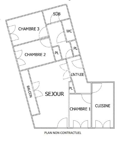 Appartement 4 pièces - 87 m²