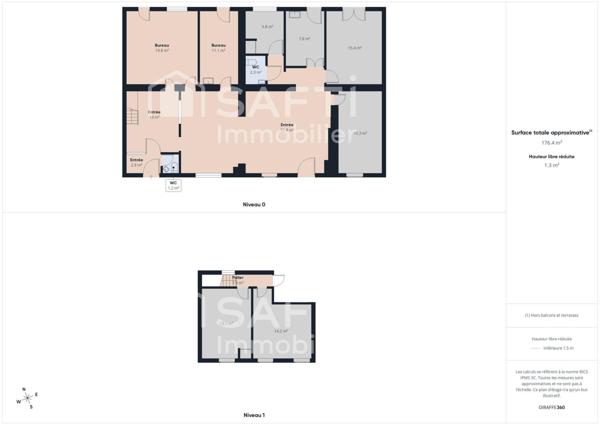 Grands volumes, charme de l'ancien.