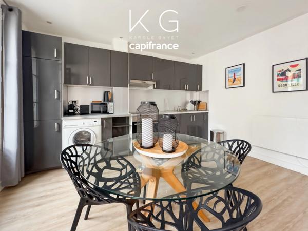 Deauville hypercentre proche Place Morny, appartement 46m2 à vendre 2 chambres, charme et luminosité