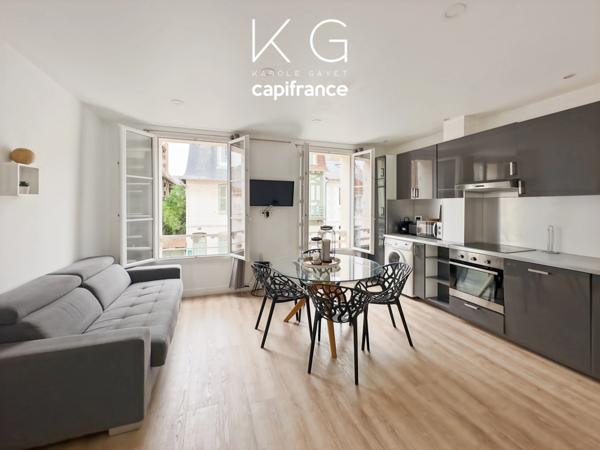 Deauville hypercentre proche Place Morny, appartement 46m2 à vendre 2 chambres, charme et luminosité