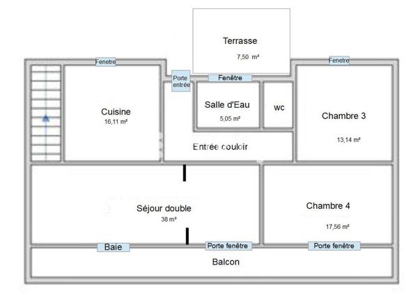 Maison
         6 pièces
        - 156 m²