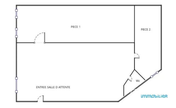 2 Bureaux Profession Libérales 35m2