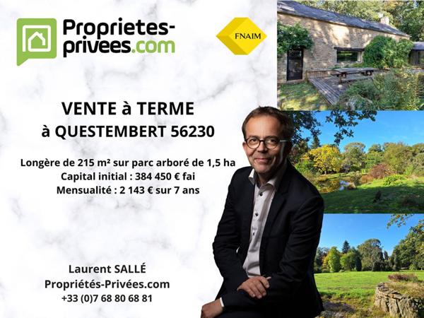 Questembert (56230) - Maison de caractère de 215 m² sur parc arboré de 1,5 ha