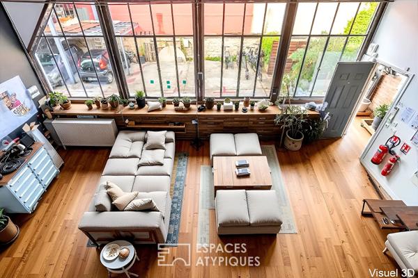 Loft avec patio dans une ancienne distillerie