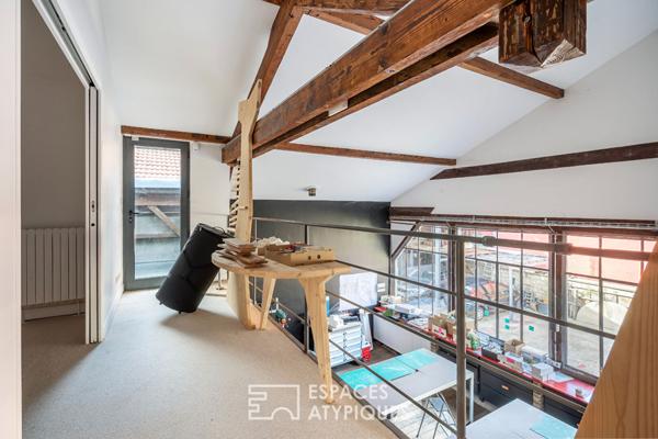 Loft avec patio dans une ancienne distillerie