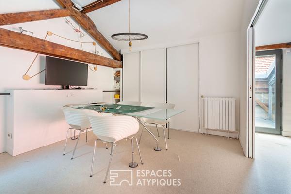 Loft avec patio dans une ancienne distillerie