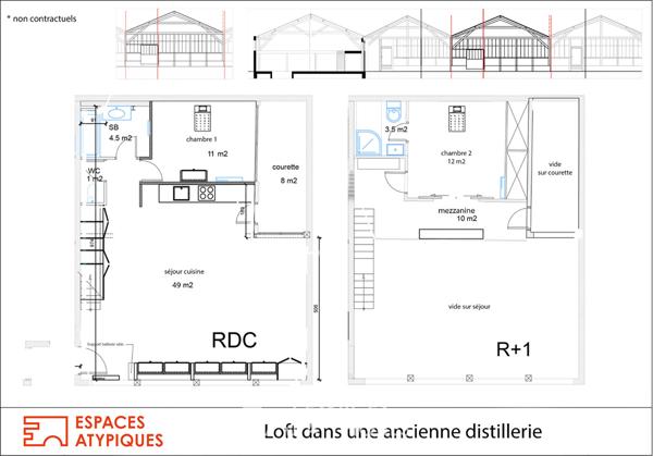 Loft avec patio dans une ancienne distillerie