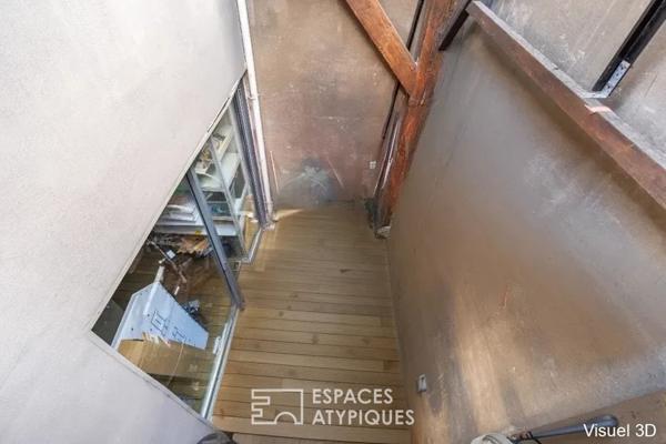 Loft avec patio dans une ancienne distillerie