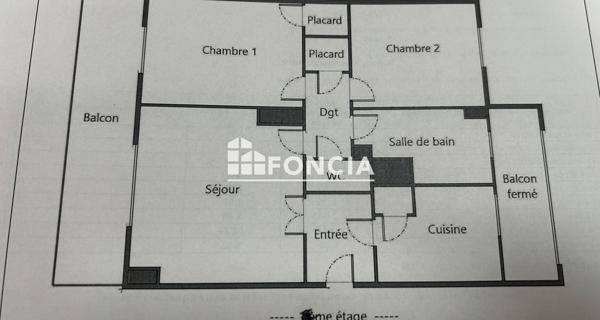 À vendre Appartement 3 pièces 54.22 m² - Marseille 13015