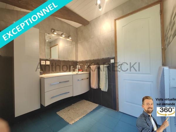 Maison 3 chambres + 1 bureau + garage + atelier