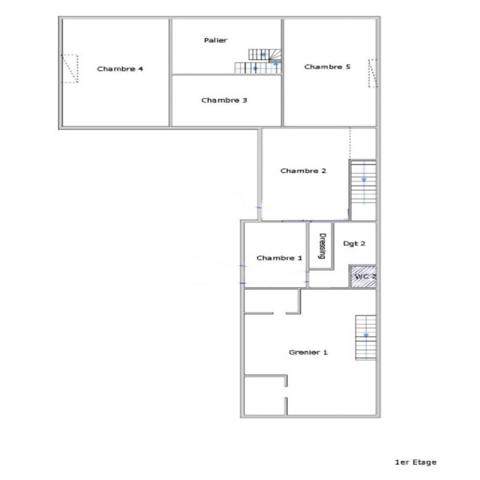 Maison 5 chambres - annexes attenantes - jardin