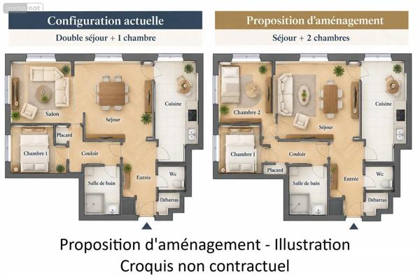 Achat - Appartement Paris 13e Arrondissement 75013 3 pièces 66 m 2