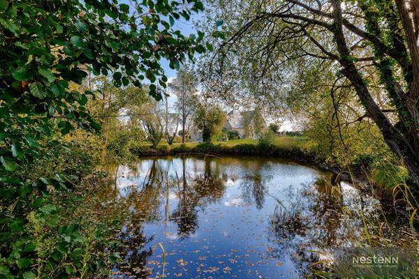 Demeure de prestige sur 1.5 hectares avec étang, dépendance et parc paysager -Trégueux (Baie de Saint-Brieuc)