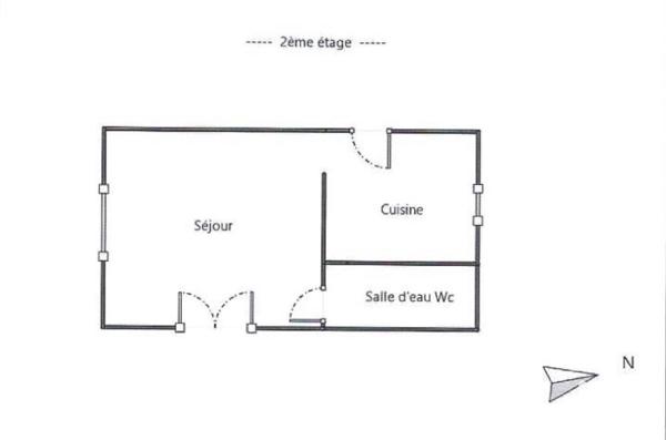 Studio à vendre 29 m² Honfleur