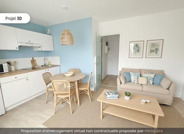 Appartement à vendre |  Douarnenez |  1 pièce | 22 m²