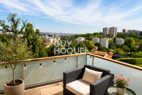 Appartement T2  de 46 m² avec terrasse et vue imprenable + stationnement en s/sol