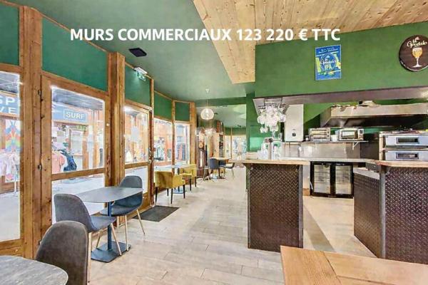 Vente murs commerciaux à usage de bar restaurant situé dans la galerie marchande des Glovettes (1000 appartements environ). Au pied des pistes.