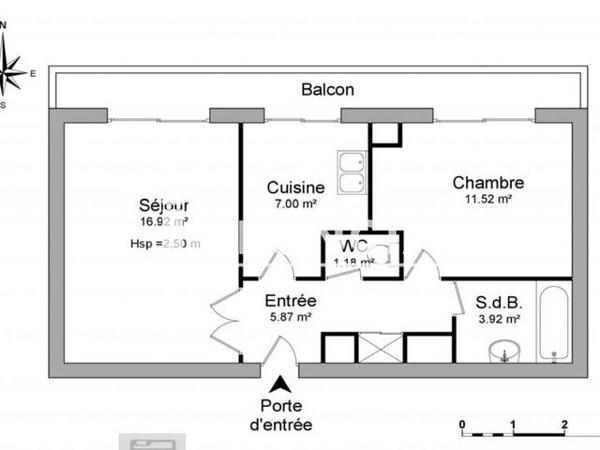 À vendre Appartement 2 pièces 46.41 m² - Montpellier 34070
