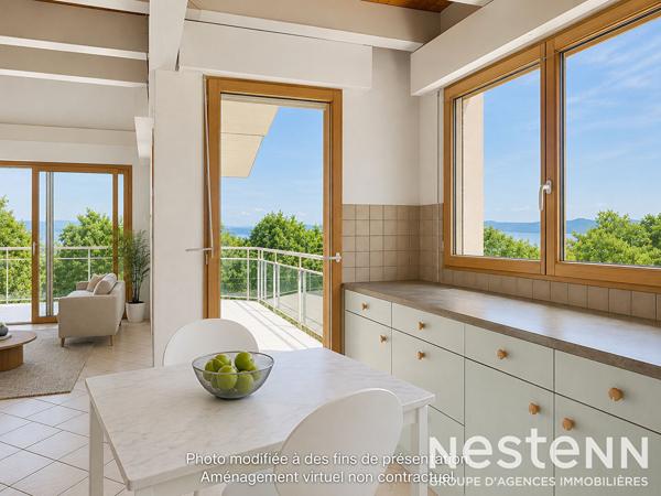 Duplex 124 m² ? Terrasse d'angle face au lac Léman
