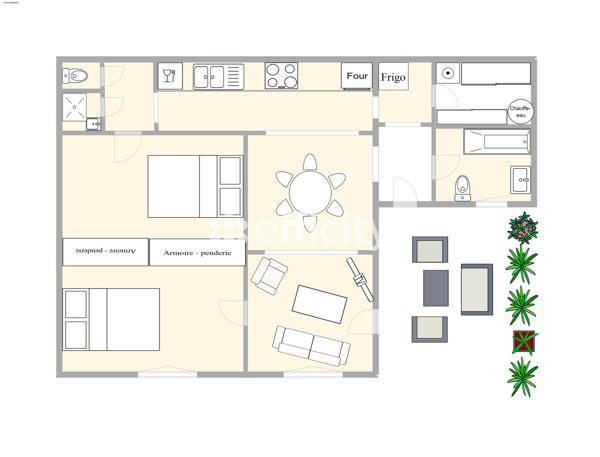 Maison
         3 pièces
        - 62 m² 299 500 € *