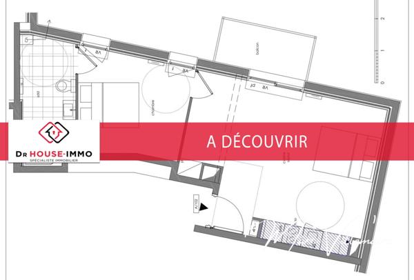 Appartement à vendre 2 pièces de 42 m²