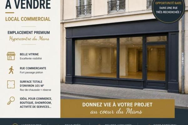 Vente - Local LE MANS (72000)