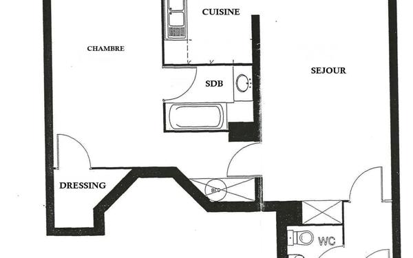 Appartement à louer    2 pièces • 51,40 m2 Avon