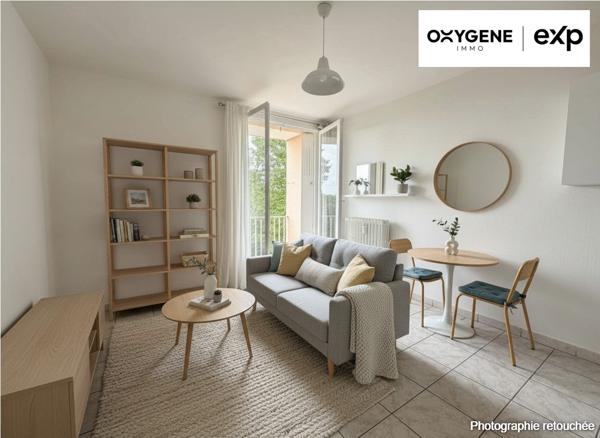 Studio 18 m² balcon, rentable, prêt à louer