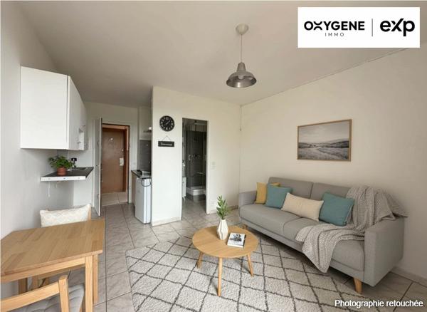 Studio 18 m² balcon, rentable, prêt à louer
