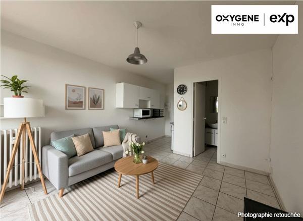 Studio 18 m² balcon, rentable, prêt à louer
