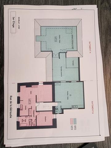Immeuble à vendre CORREZE (19) : local commercial et 3 appartements + parkings couverts
