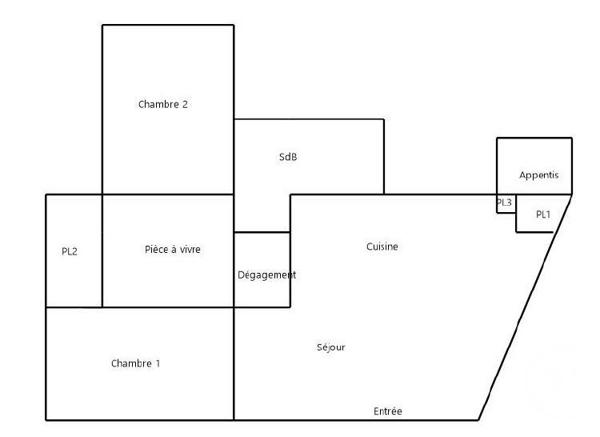 Appartement F4 à vendre  4 pièces - 105,52 m2 MAINTENON - 28