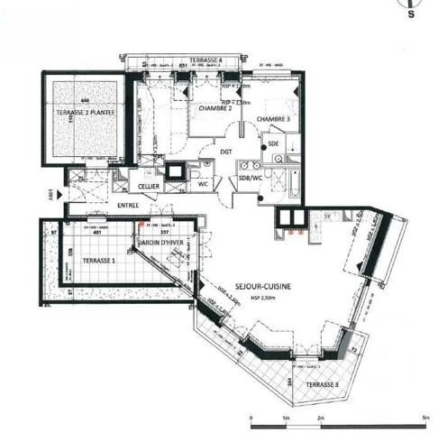 Appartement F4 à vendre  4 pièces - 137,90 m 2   FONTENAY AUX ROSES  - 92