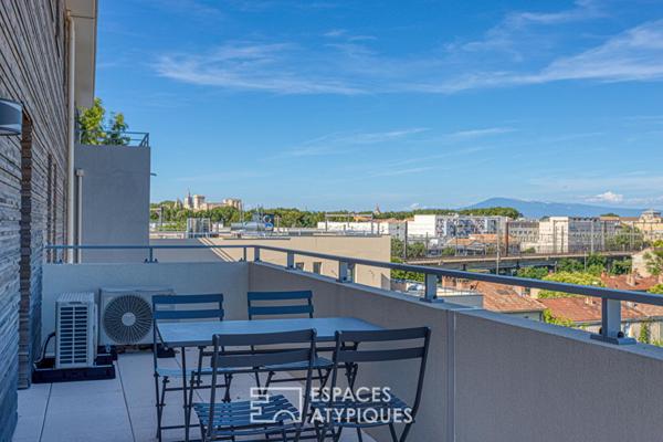 Appartement dans le ciel et sa somptueuse terrasse