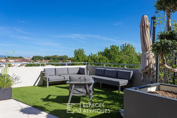 Appartement dans le ciel et sa somptueuse terrasse