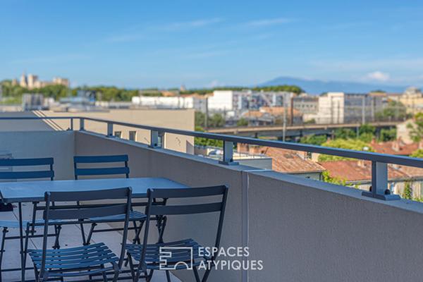Appartement dans le ciel et sa somptueuse terrasse