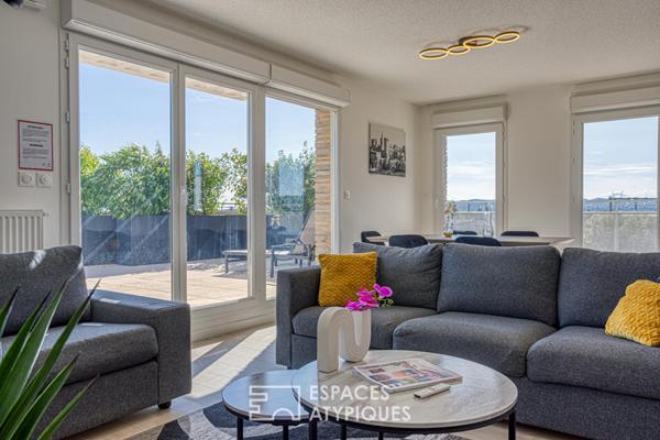 Appartement dans le ciel et sa somptueuse terrasse