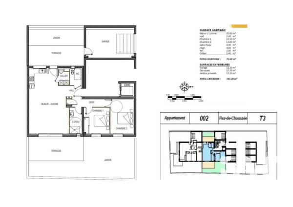 Appartement à vendre 3 pièces 76 m² Latour-Bas-Elne